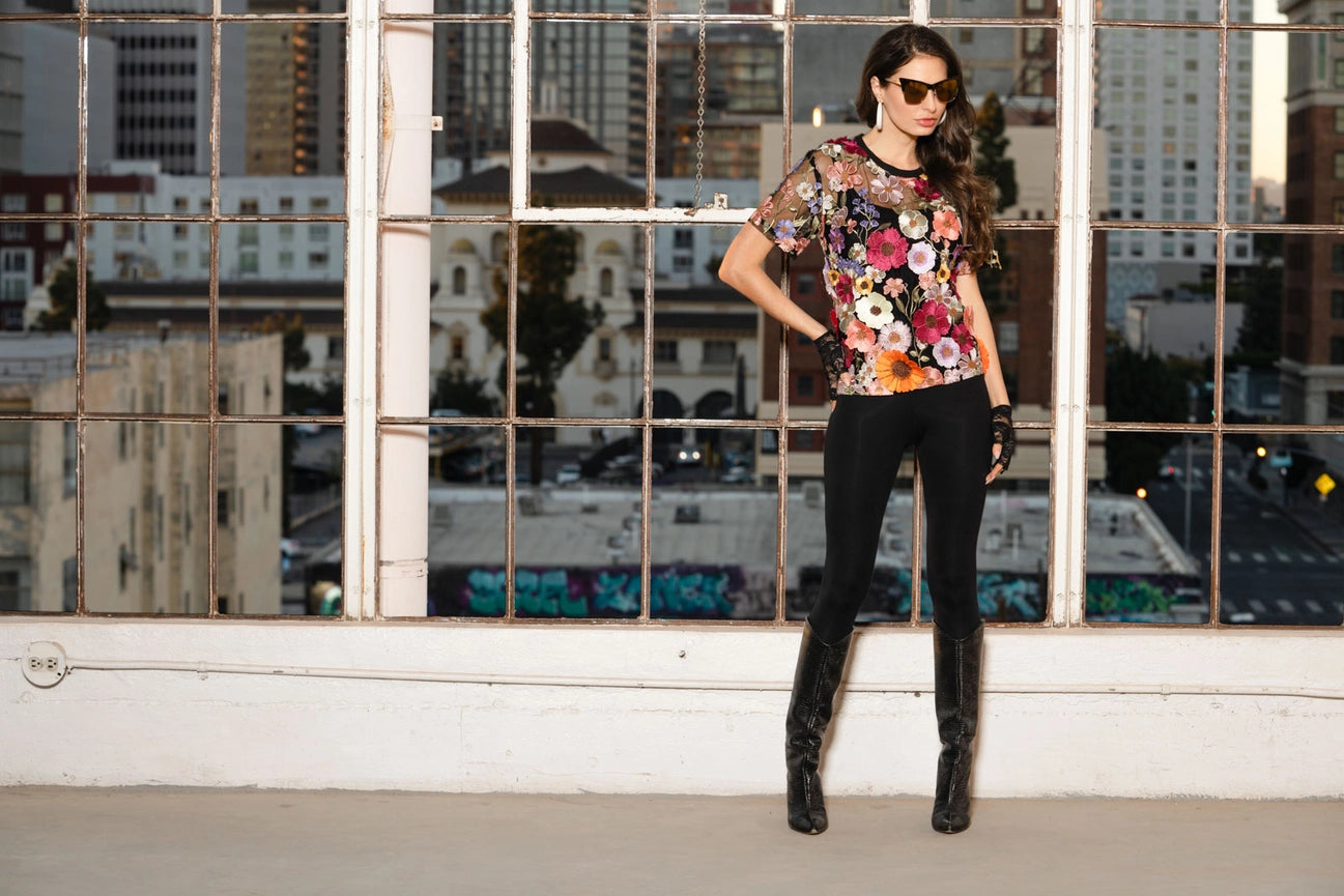 Floral Embroidered Lace Top-Top-Adore-S-Urbanheer