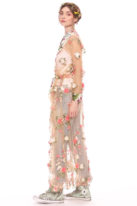 Floral Fantasy Kimono/ Topper / Duster-Kimono-Aratta-L-Urbanheer