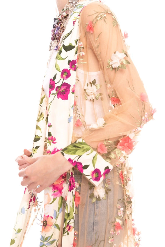 Floral Fantasy Kimono/ Topper / Duster-Kimono-Aratta-L-Urbanheer