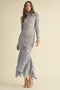 Floral Lace Midi Dress PERIWINKLE-Dress-Endless Blu-S-PERIWINKLE-Urbanheer