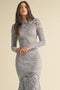 Floral Lace Midi Dress PERIWINKLE-Dress-Endless Blu-S-PERIWINKLE-Urbanheer