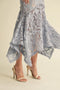 Floral Lace Midi Dress PERIWINKLE-Dress-Endless Blu-S-PERIWINKLE-Urbanheer