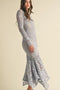 Floral Lace Midi Dress PERIWINKLE-Dress-Endless Blu-S-PERIWINKLE-Urbanheer
