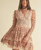 Floral Lace Mini Dress-Dress-Endless Blu-S-MAUVE-Urbanheer