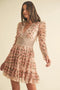 Floral Lace Mini Dress-Dress-Endless Blu-S-MAUVE-Urbanheer