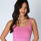Floral Lace Ribbed Crop Top-Top-NIKIBIKI-One Size-2229 Peachy Pink-Urbanheer
