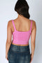 Floral Lace Ribbed Crop Top-Top-NIKIBIKI-One Size-2229 Peachy Pink-Urbanheer