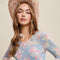 Floral Mesh Long Sleeve Layering Top Light Blue-Top-Listicle-S-Light Blue-Urbanheer