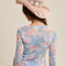 Floral Mesh Long Sleeve Layering Top Light Blue-Top-Listicle-S-Light Blue-Urbanheer