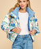 Floral Print Puff Jacket-Puffer Jacket-TCEC-S-Blue-Urbanheer
