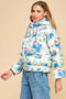 Floral Print Puff Jacket-Puffer Jacket-TCEC-S-Blue-Urbanheer