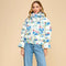Floral Print Puff Jacket-Puffer Jacket-TCEC-S-Blue-Urbanheer