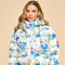 Floral Print Puff Jacket-Puffer Jacket-TCEC-S-Blue-Urbanheer