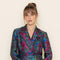 Floral Print Ruffle Collar Hem Long Sleeve BLAZER-Blazer-Fore Collection-S-OLIVE MULTI-Urbanheer