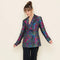 Floral Print Ruffle Collar Hem Long Sleeve BLAZER-Blazer-Fore Collection-S-OLIVE MULTI-Urbanheer