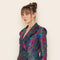 Floral Print Ruffle Collar Hem Long Sleeve BLAZER-Blazer-Fore Collection-S-OLIVE MULTI-Urbanheer