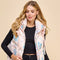 Floral Printed Vest with Hoodie-Vest-TCEC-S-Pink-Urbanheer