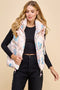 Floral Printed Vest with Hoodie-Vest-TCEC-S-Pink-Urbanheer