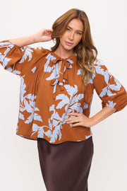 Floral Puff Sleeve Top-0