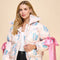 Floral Puffer Jacket-Puffer Jacket-TCEC-S-Pink-Urbanheer