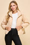 Floral Quilted Button Down Jacket-Jacket-TCEC-S-Beige-Urbanheer