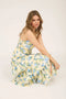 Floral Sleeveless Ruffle Tiered Hem Midi Dress YELLOW MULTI-Dress-Blu Pepper-S-YELLOW MULTI-Urbanheer