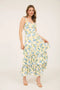 Floral Sleeveless Ruffle Tiered Hem Midi Dress YELLOW MULTI-Dress-Blu Pepper-S-YELLOW MULTI-Urbanheer