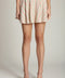 Floral Stripe Cotton Flared Mini Skirt