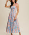 Floral Tiered Midi Dress Light Blue-Dress-Listicle-S-Light Blue-Urbanheer