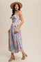 Floral Tiered Midi Dress Light Blue-Dress-Listicle-S-Light Blue-Urbanheer