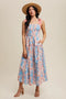 Floral Tiered Midi Dress Light Blue-Dress-Listicle-S-Light Blue-Urbanheer