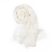 Florencia Ultra Thin Cashmere Shawl Ivory-Scarf-Bel Cashmere S.C.-94.5 x 39.4 in (240 x 100 cm)-Urbanheer