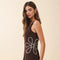 Flower Rope Embroidered Detail Sleeveless Dress