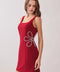 Flower Rope Embroidered Detail Sleeveless Dress