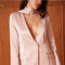 Fluid Satin Jacket with Scarf