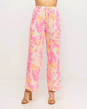 Fluor Tie-Dye Effect Pants-Pants-Tantra-S-PINK-Urbanheer
