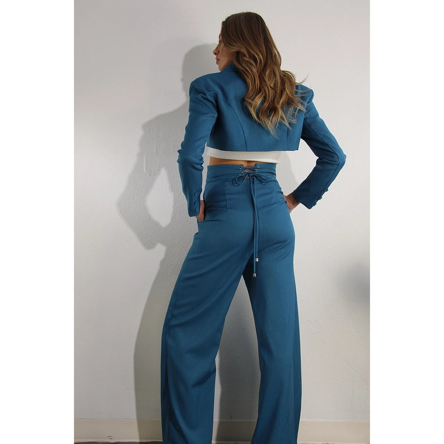 Fly Away Back Tie Pants BLUE-Pants-Mulla-S-BLUE-Urbanheer