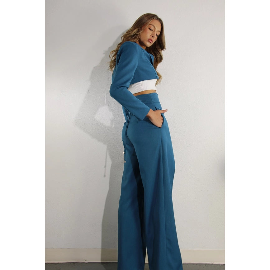 Fly Away Back Tie Pants BLUE-Pants-Mulla-S-BLUE-Urbanheer