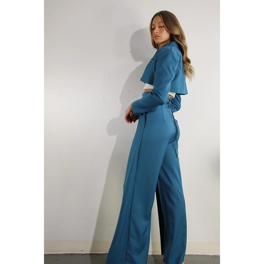 Fly Away Back Tie Pants BLUE-Pants-Mulla-S-BLUE-Urbanheer