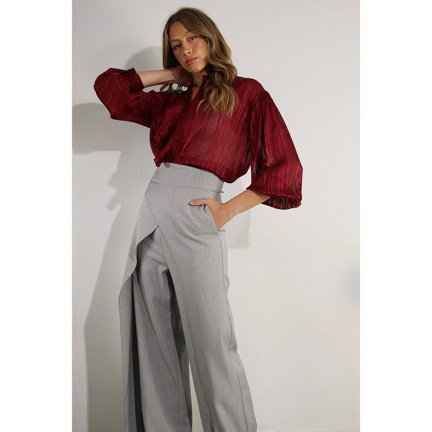 Fly Away Back Tie Pants GREY-Pants-Mulla-S-GREY-Urbanheer