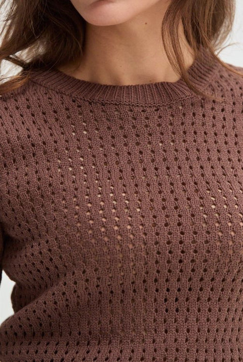 Flynn Netted Sweater Top