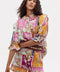 Folk Linen Shirt - Calypso Print