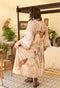 Folklore Bamboo Floral Bird Kimono Duster Robe-Kimono-Market of Stars-length 118cm width 78 cm-Urbanheer