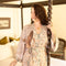 Folklore Bamboo Floral Bird Kimono Duster Robe-Kimono-Market of Stars-length 118cm width 78 cm-Urbanheer