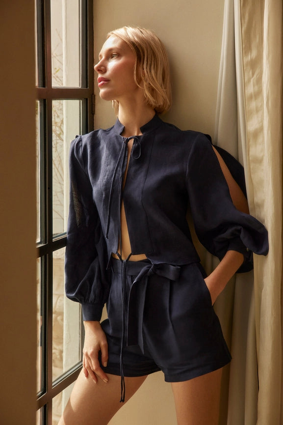 For Old Times' Sake Linen Shorts-Shorts-Dor Raw Luxury-XS-White-Urbanheer