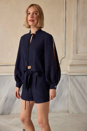 For Old Times' Sake Linen Shorts-Shorts-Dor Raw Luxury-XS-White-Urbanheer