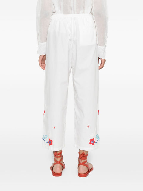Forte Forte Embroidered cotton trousers