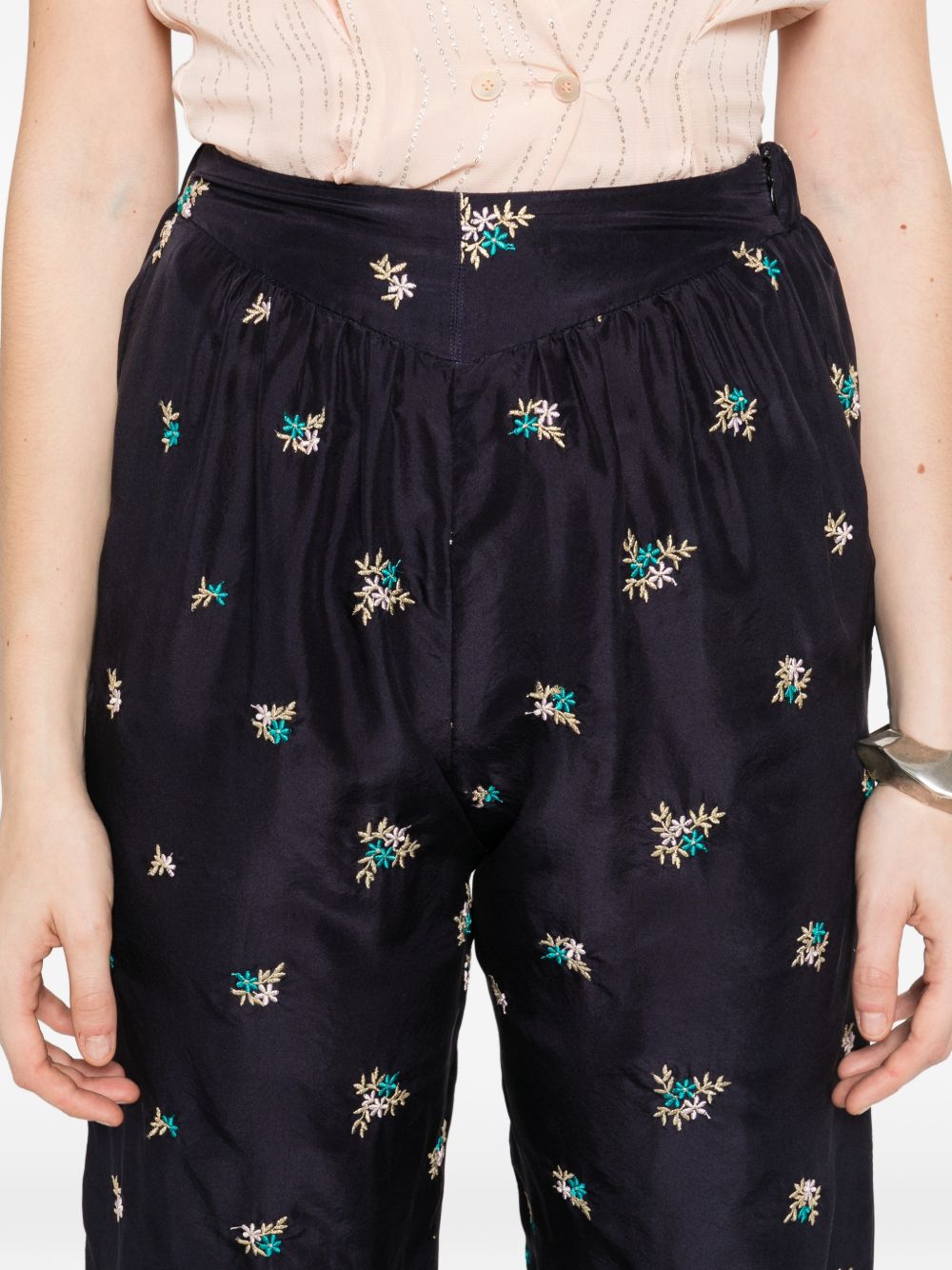 Forte Forte Embroidered silk trousers