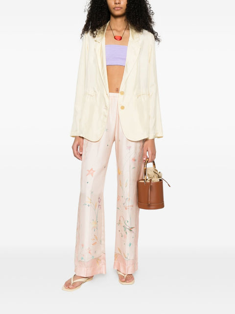 Forte Forte Printed silk trousers