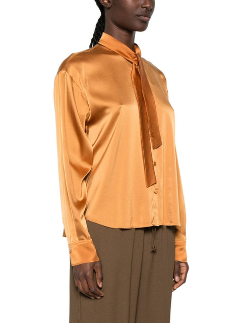 Forte Forte Silk bow-tie shirt